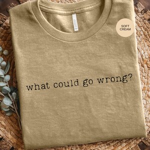 What Could Go Wrong Sarcastic Tee: Maroon Graphic Shirt, Vintage Washed Humor | Soft Fabric, Relaxed Fit, Express Yourself image 2