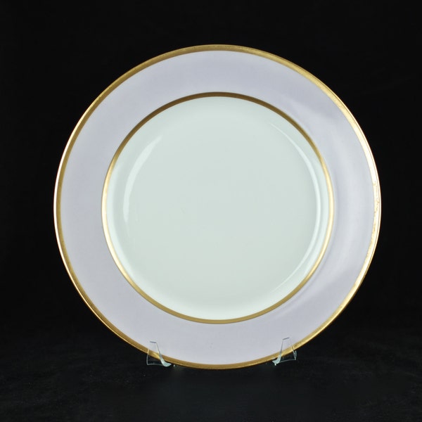 Antique Bauscher Weiden Gilded Porcelain Plate Retailed by Wilhelm & Decsenyi