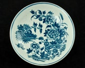 Antique Dr. Wall First Period Worcester Porcelain Fence Pattern Saucer