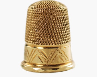 CleverDelights 3//4 Metal Thimbles Finger Needle Protectors Sewing Quilting Needlepoint Size 10 100 Pack