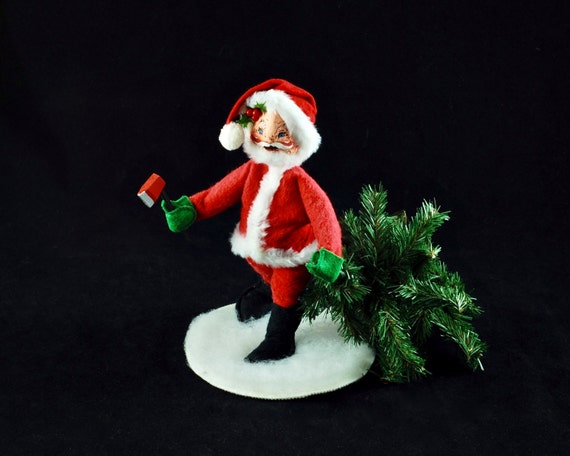 Annalee Christmas 2022 Figurines Full Set Vintage Annalee Mobilitee Santa Figure With Axe And Christmas | Etsy Uk