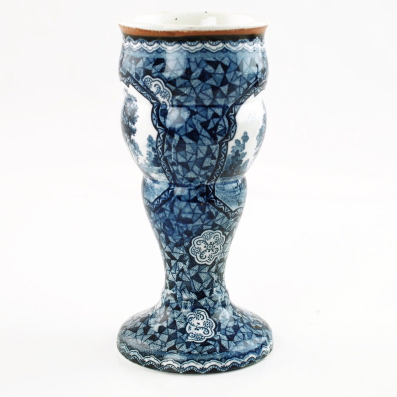 Antique Villeroy and Boch Flamand Blue Vase Etsy