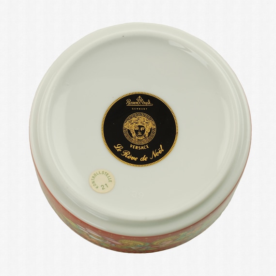 Rosenthal - ドイツ製 ROSENTHAL 【Victoria】薔薇とレリーフが美しいトリオ Rosenthal Diamond Gem Crystal Paperweight, Clear, in Box