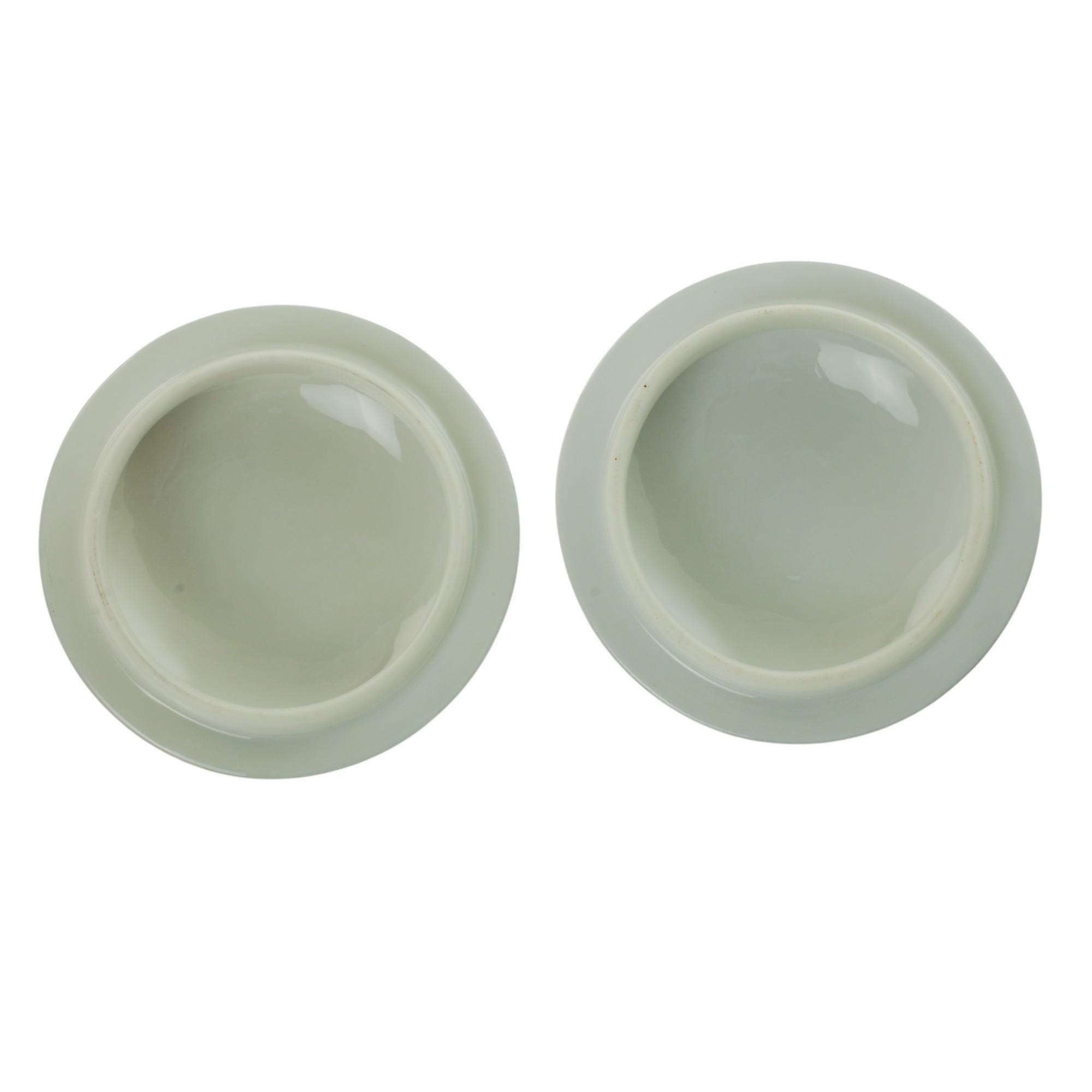  Tea “Set” Antique Richard Ginori Mantova Scenic Landscape Lidded Pots