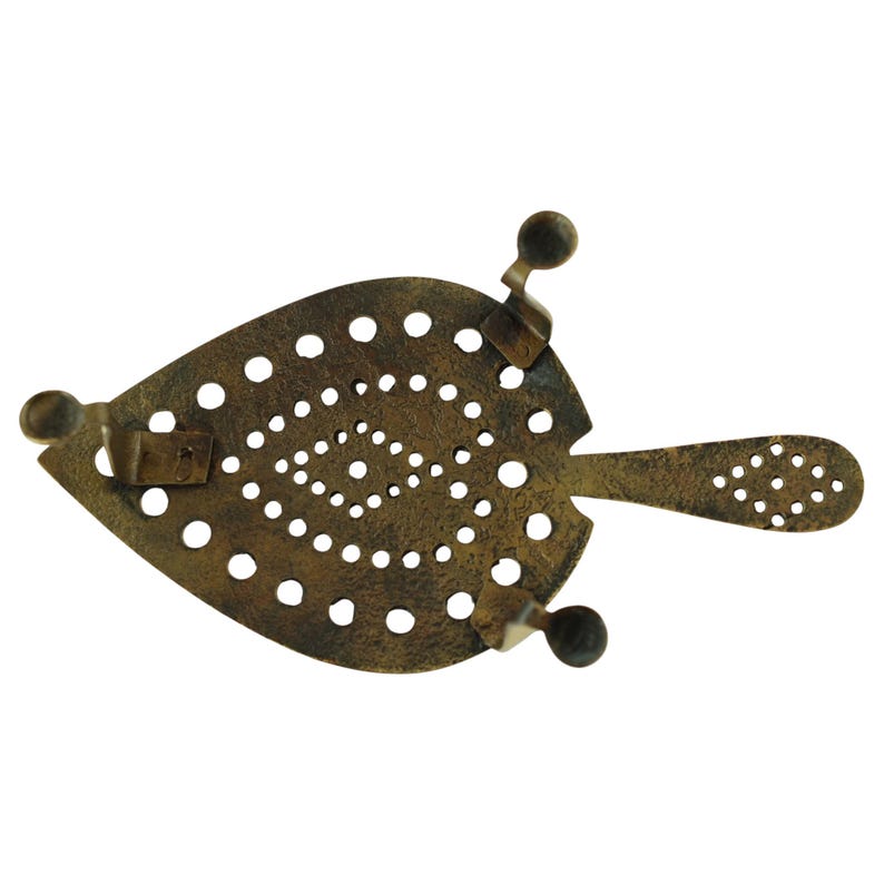 Vintage Brass Trivet Stand with Cabriole Legs and Rounded Feet image 7
