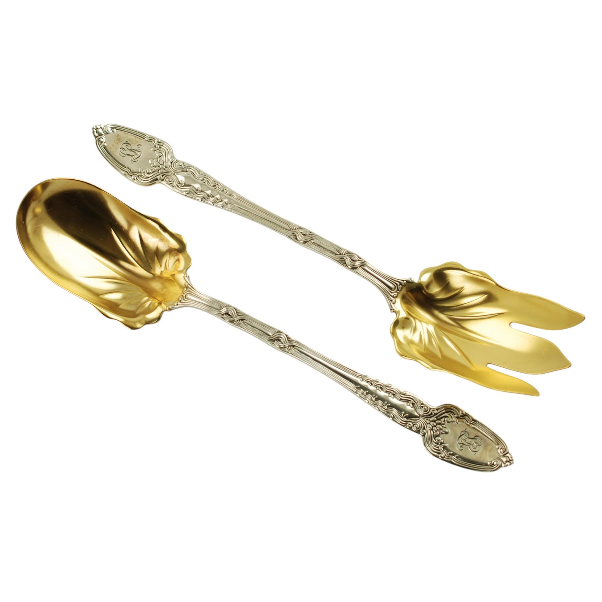 Large Antique Tiffany and Co Sterling Silver Vermeil 10.25