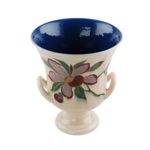 Vintage ET Hurley for Rookwood Pottery Hand Painted Double Handled Vase Campagna Urn Shape 6010 Circa 1943