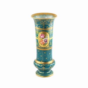 Antique Hand Painted Royal Bonn Porcelain Gilded Vase With - Etsy