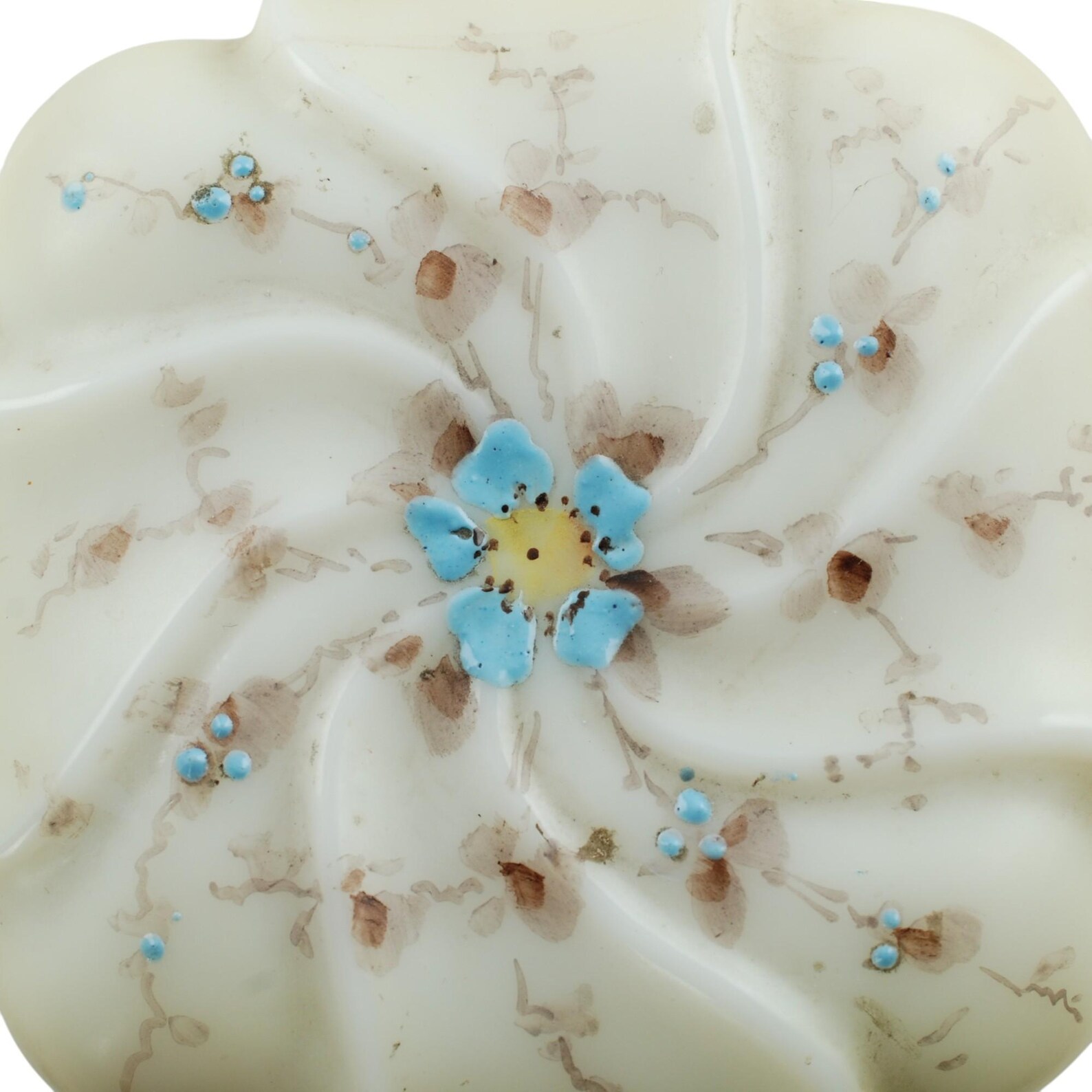 Antique Wave Crest Helmschmied Swirl Pattern Hand Painted Dresser Box C ...