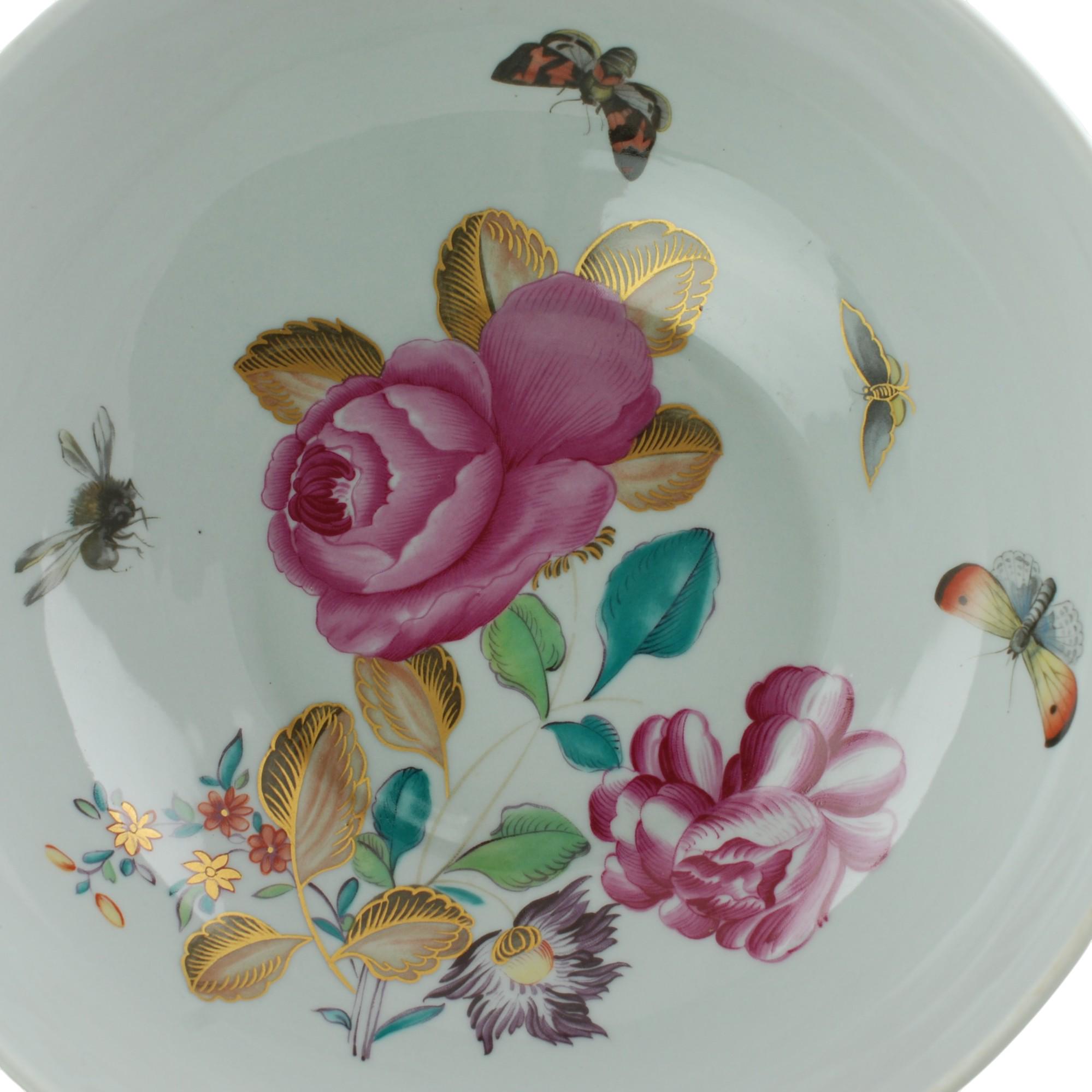 食器 Antique,Vista Alegre, Mottahedeh Vintage Vista Alegre for Mottahedeh Lowestoft Rose Floral and