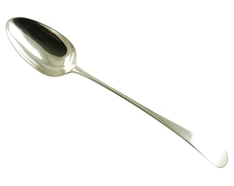 Antique 1778 Sterling Silver 14" Stuffing Spoon in the Old English Pattern by John Lambe, No Monogram