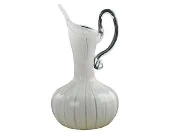 Antique Hand Blown Murano Glass Ewer