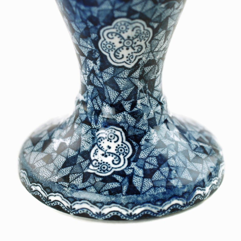 Antique Villeroy and Boch Flamand Blue Vase Etsy