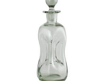 Vintage Holmegaard Denmark Jacob Bang Rauchglas &#39;Kluk Kluk&#39; Parfümflasche