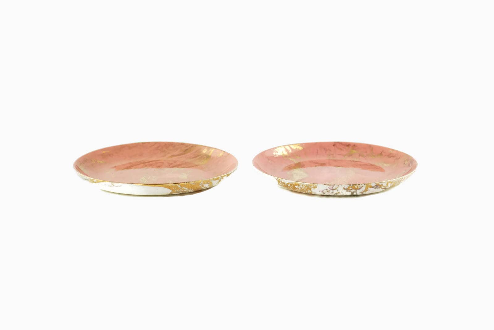 Vintage Sascha Brastoff Surf Ballet Pattern Pink and Gold Salad Dessert  8.25 Plates MCM Decor -  Canada