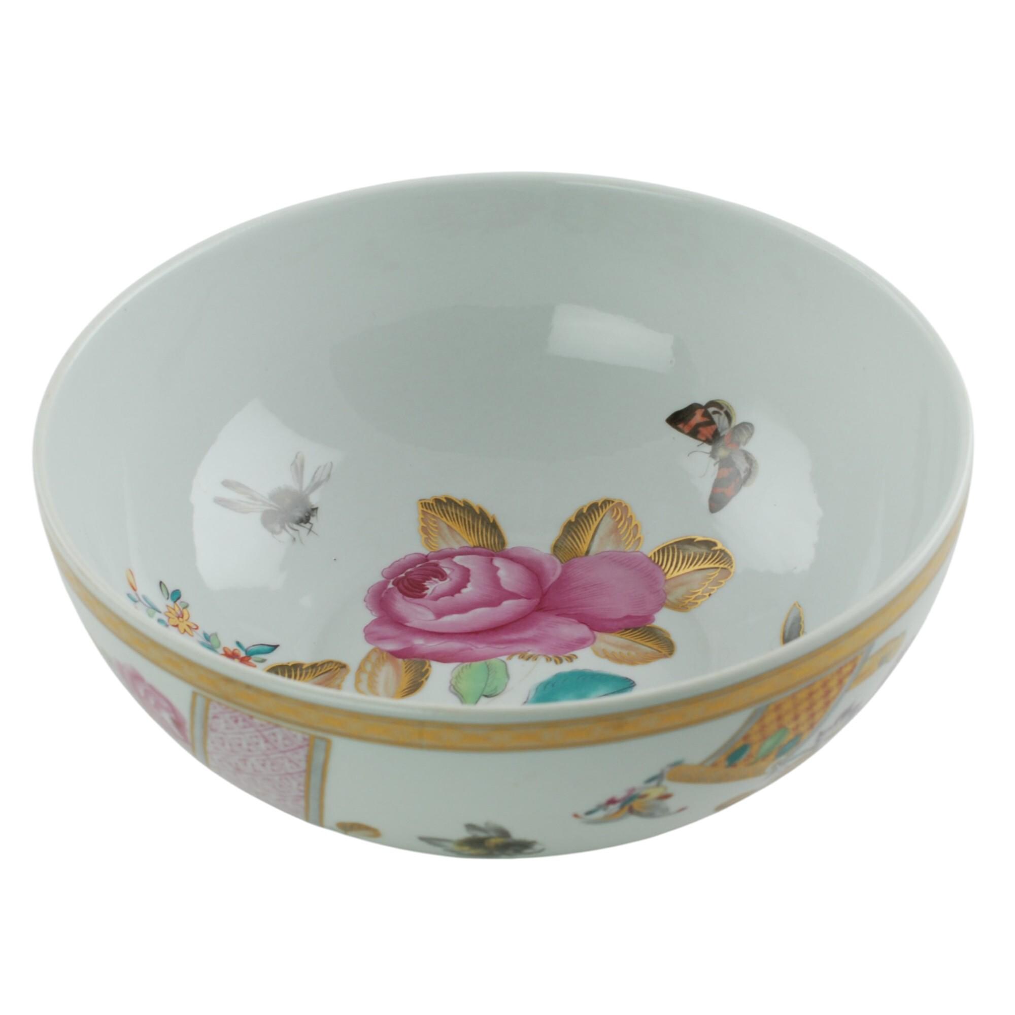 Vintage Vista Alegre for Mottahedeh Lowestoft Rose Floral and