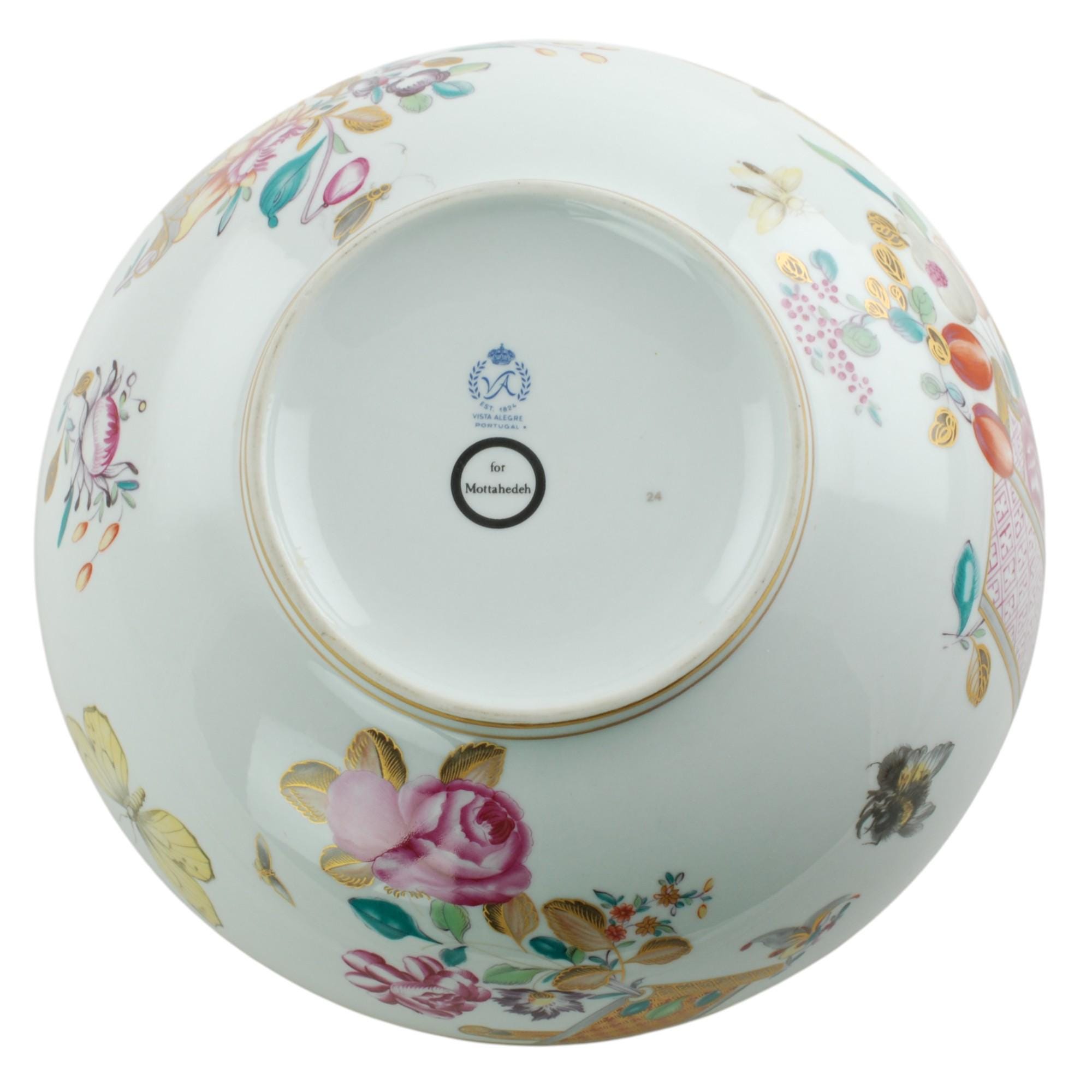 食器 Antique,Vista Alegre, Mottahedeh Mottahedeh “Vista Alegre” Fruits Design Dessert or Salad Plates