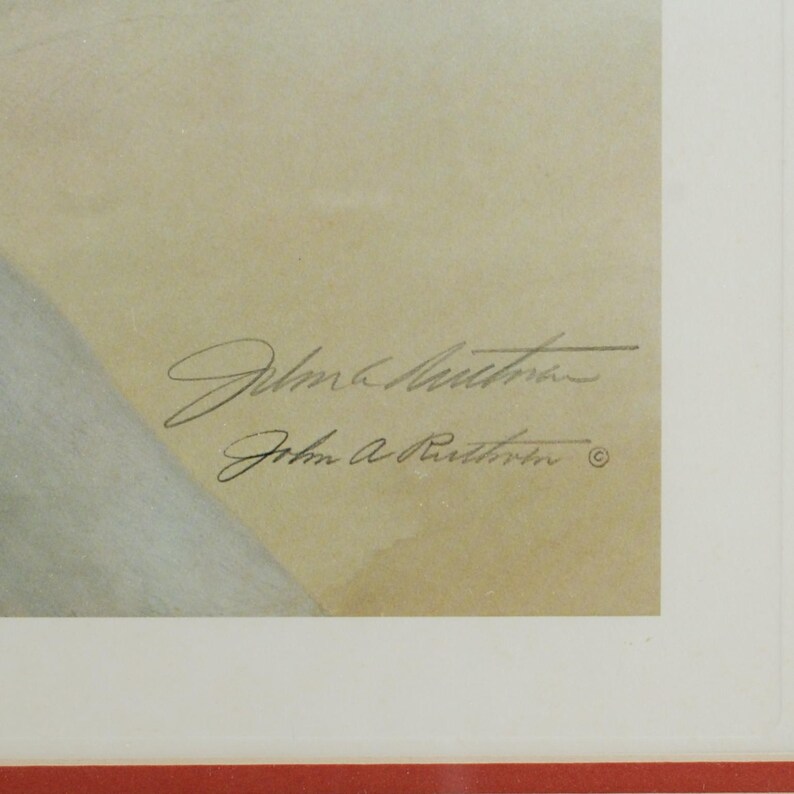 Vintage John Ruthven Signed and Numbered Framed Limited Edition Songbird Series Cardinal Richmondena Cardinalis image 10