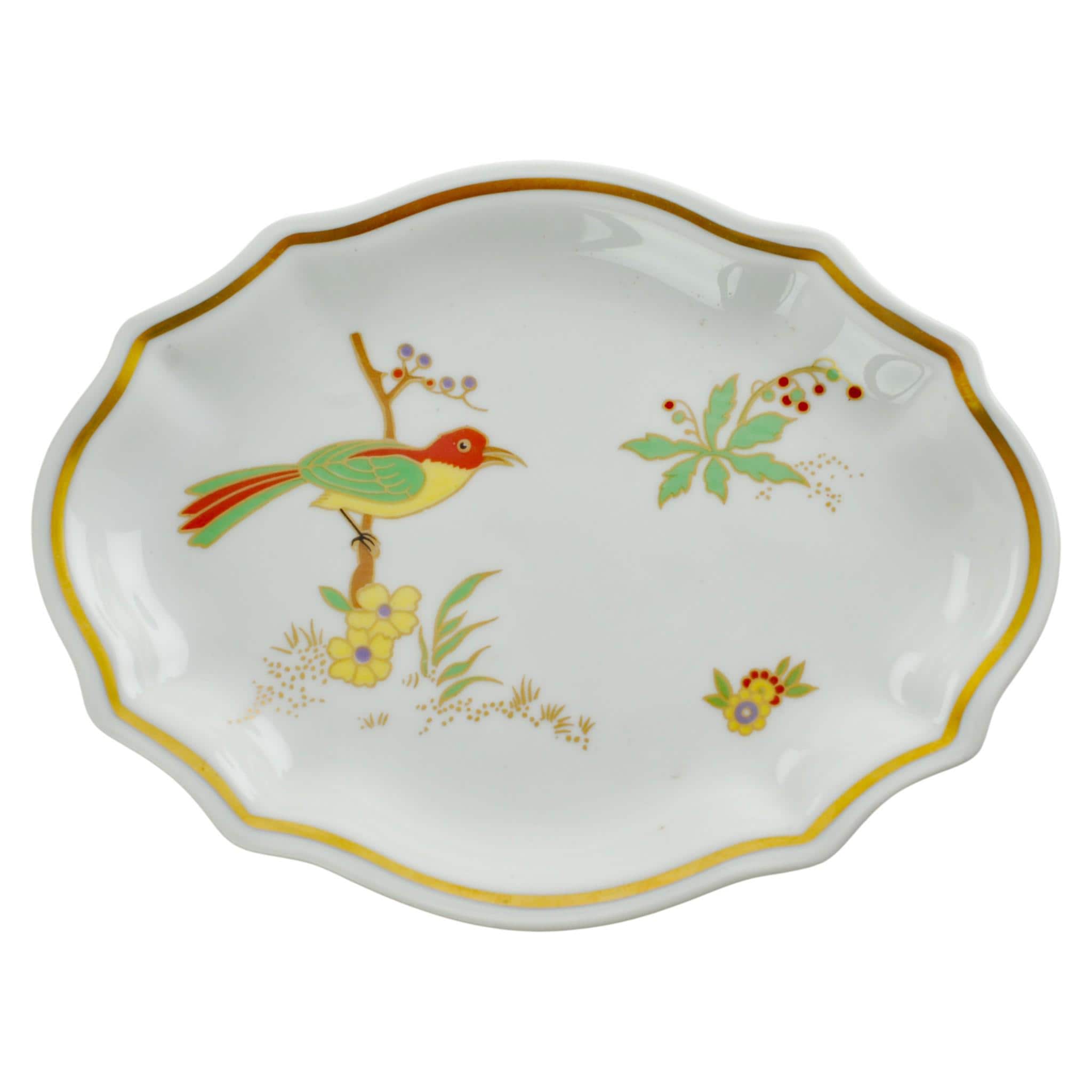 Vintage Richard Ginori Paradise Pattern Gilt Trimmed Porcelain