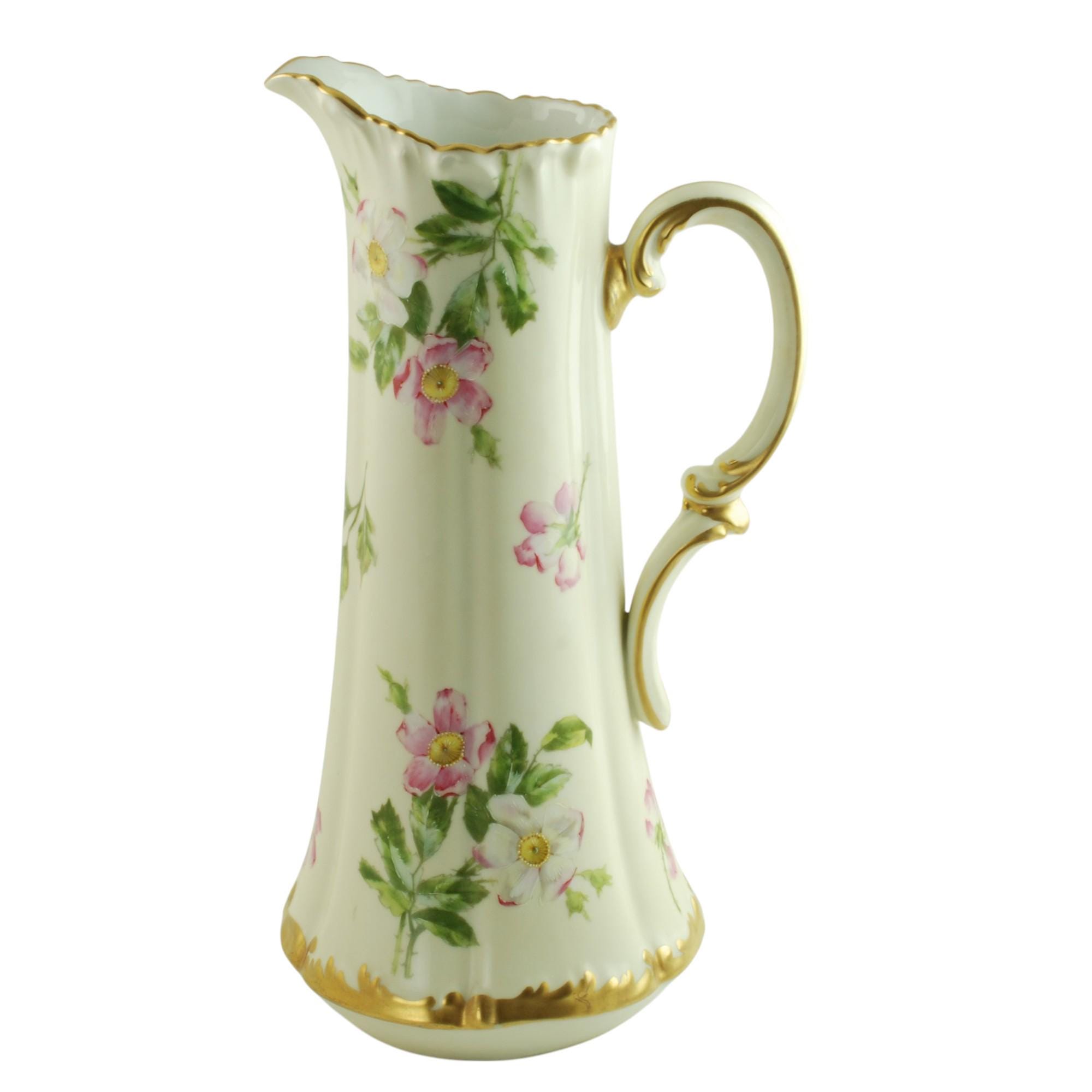 Large Antique Tressemanes & Vogt Limoges Hand Painted Porcelain