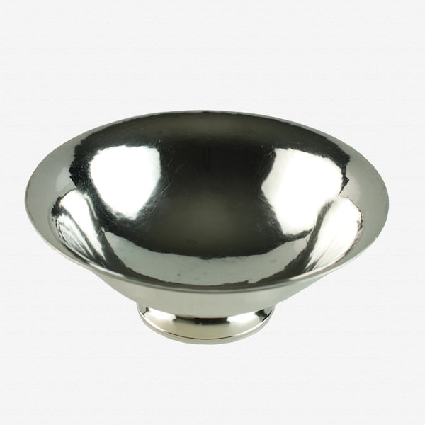 Vintage Harald Nielsen for Georg Jensen Hand Hammered Sterling Silver Pedestal Bowl Pre 1945