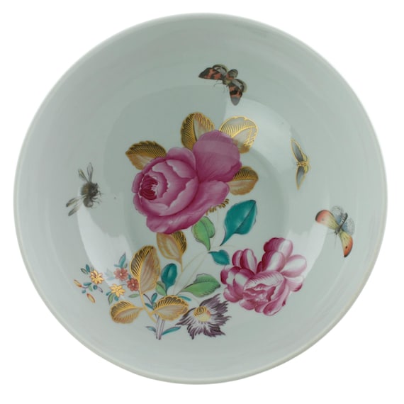 Vintage Vista Alegre for Mottahedeh Lowestoft Rose Floral and
