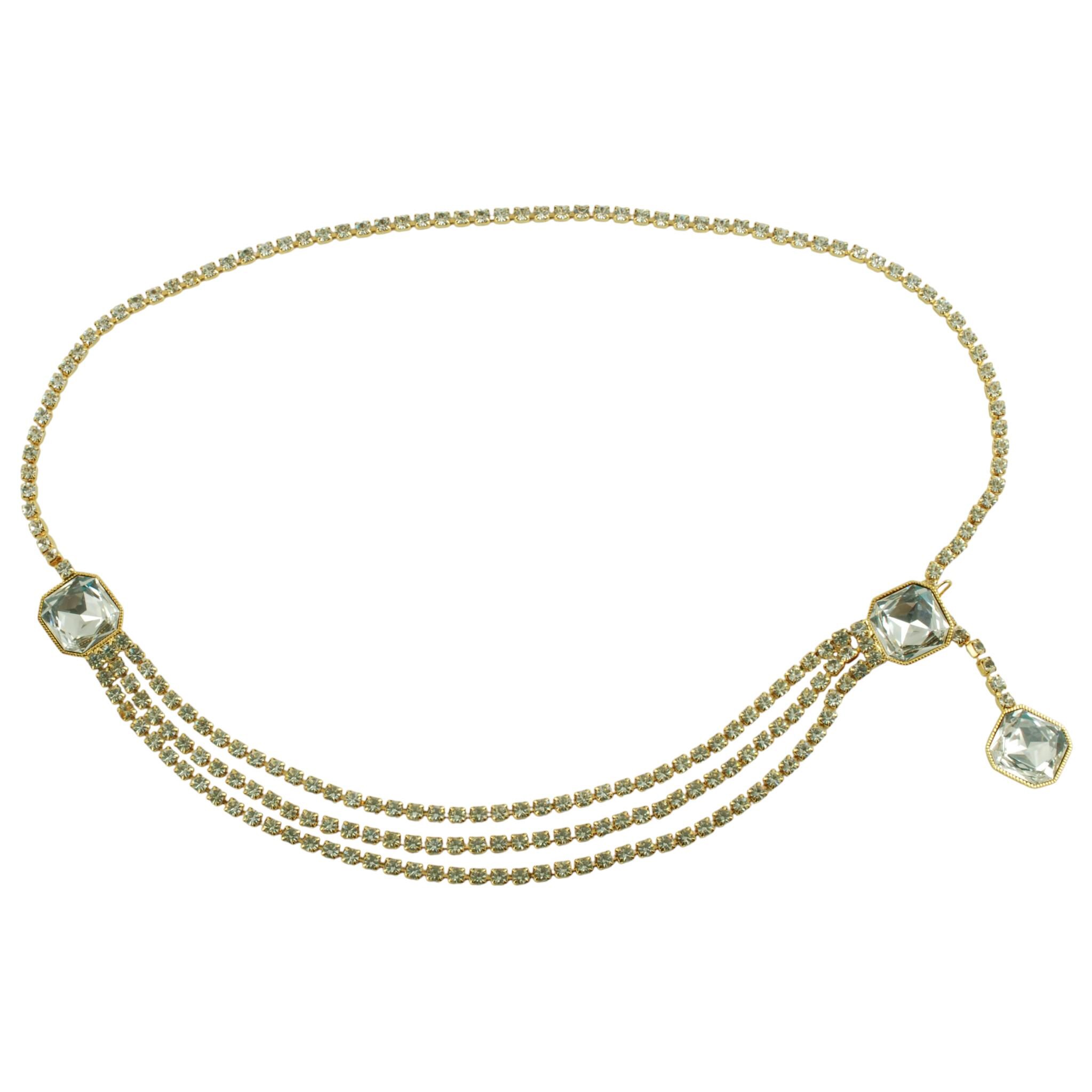 RESERVED for Snow: Vintage Signed St John Belt, Gold Tone 