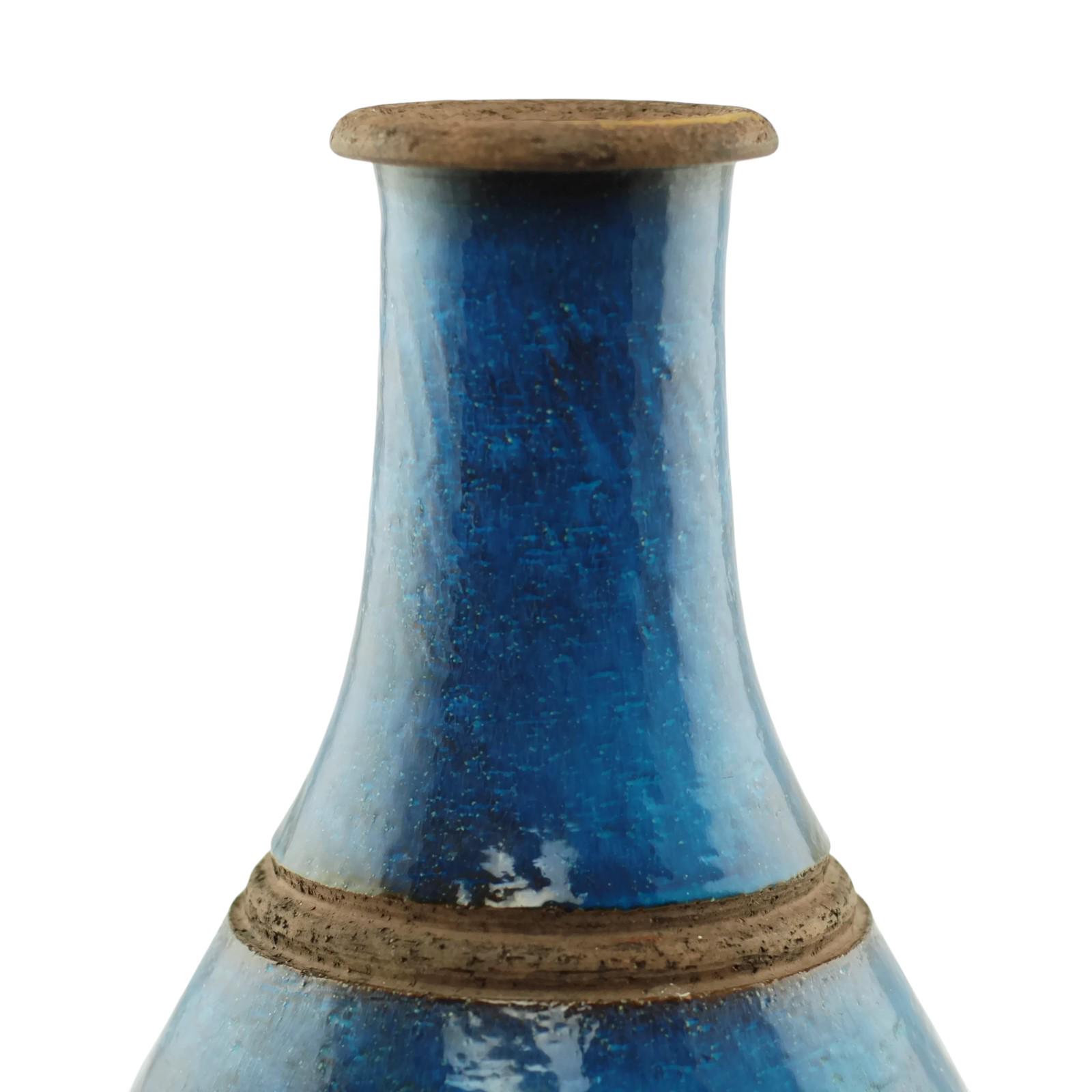 Vintage Bitossi for Raymor Large Vase With Rimini Blue Glaze - Etsy