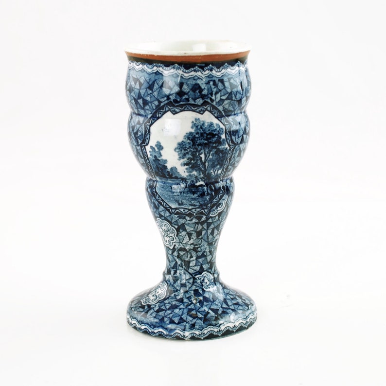 Antique Villeroy and Boch Flamand Blue Vase Etsy