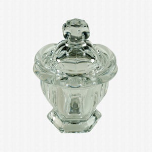 Vintage Baccarat Crystal Harcourt Missouri Lidded Condiment Jar