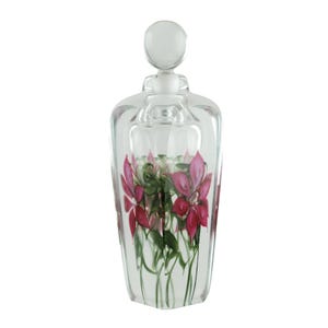 Fermacarte in vetro artistico vintage Vandermark Studios, edizione limitata, bottiglia di profumo Doug Merritt & Steve Smarr 100/250 BP04C