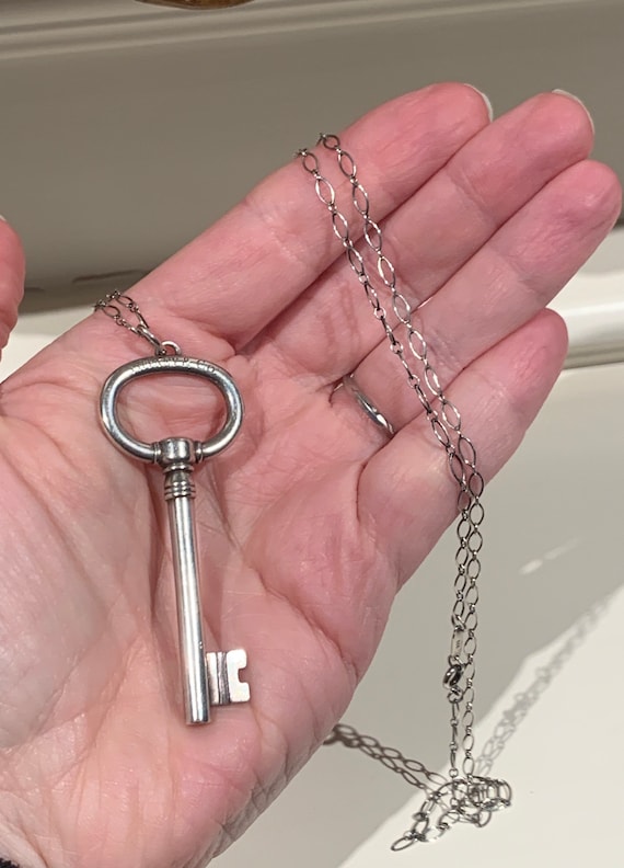 Tiffany & Co. Large Key Necklace in Sterling Silver