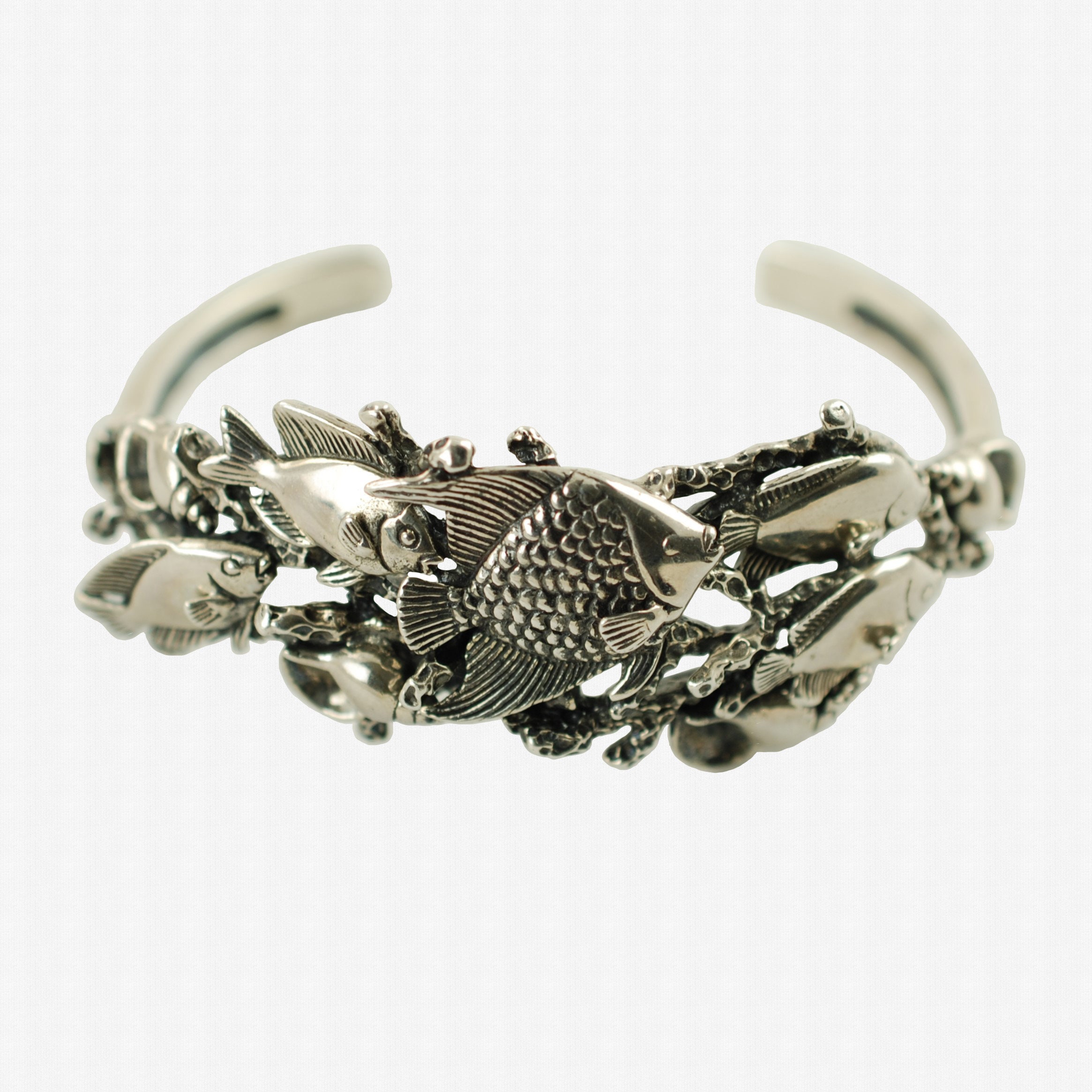 KABANA-sterling silver, Sea life bangle bracelet. | eBay