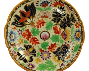 Ciotola antica Spode Regency con motivo a crisantemo in stile Imari