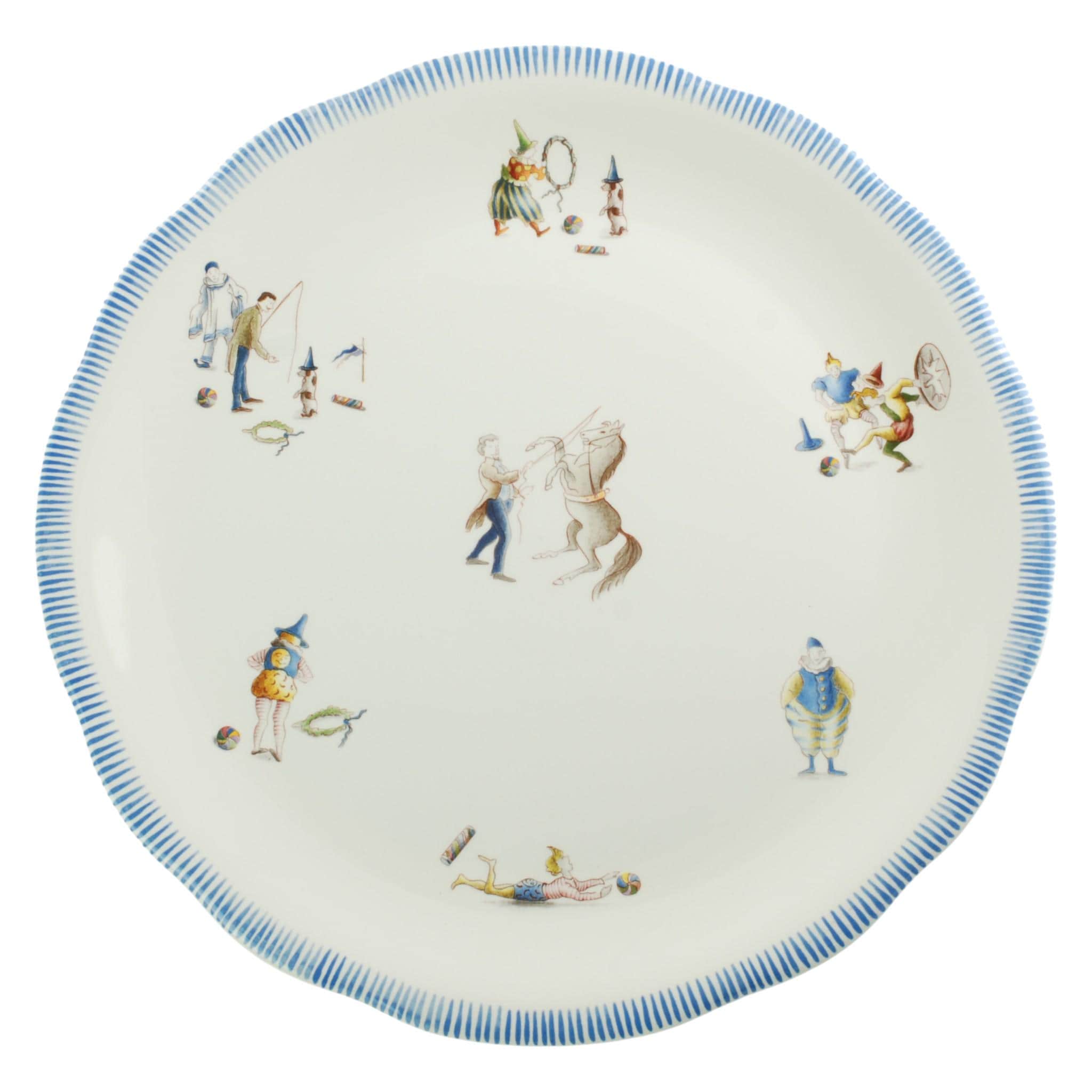 Dinette De Poupée En Faïence Polychrome Gien - Le Cirque - Vintage