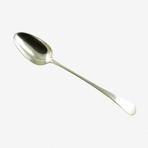 Antique 1778 Sterling Silver 14&quot; Stuffing Spoon in the Old English Pattern by John Lambe, No Monogram