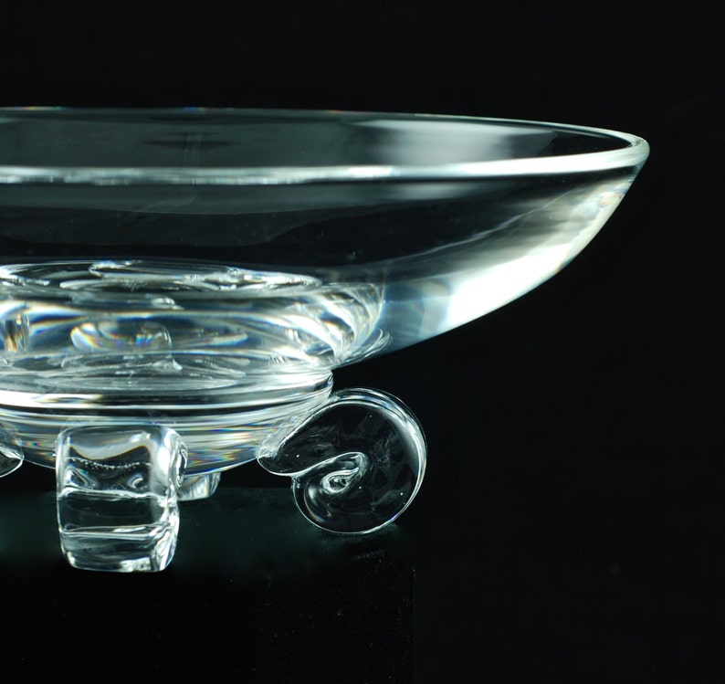 Vintage Steuben Footed Console Bowl Designed by John Dreves Etsy
