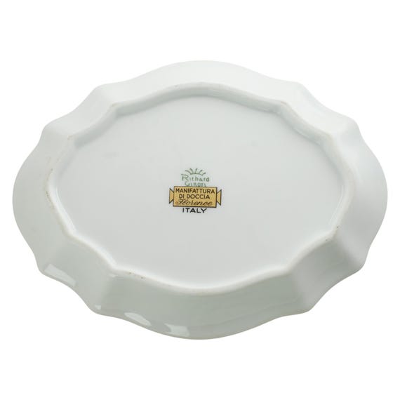 Vintage Richard Ginori Paradise Pattern Gilt Trimmed Porcelain