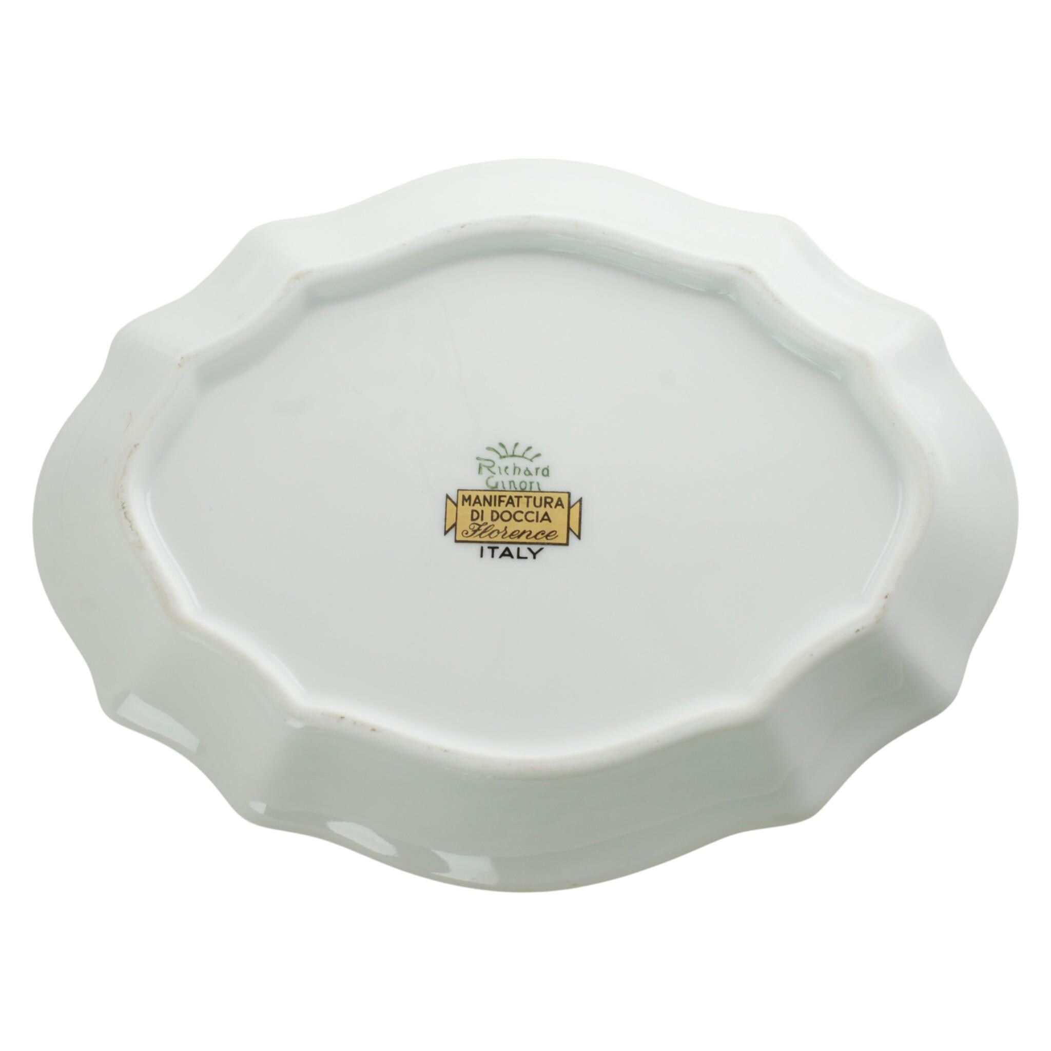 Vintage Richard Ginori Paradise Pattern Gilt Trimmed Porcelain