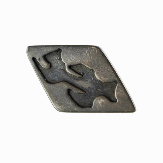 Vintage Sterling Silver Modernist Abstract Cut Ou… - image 2