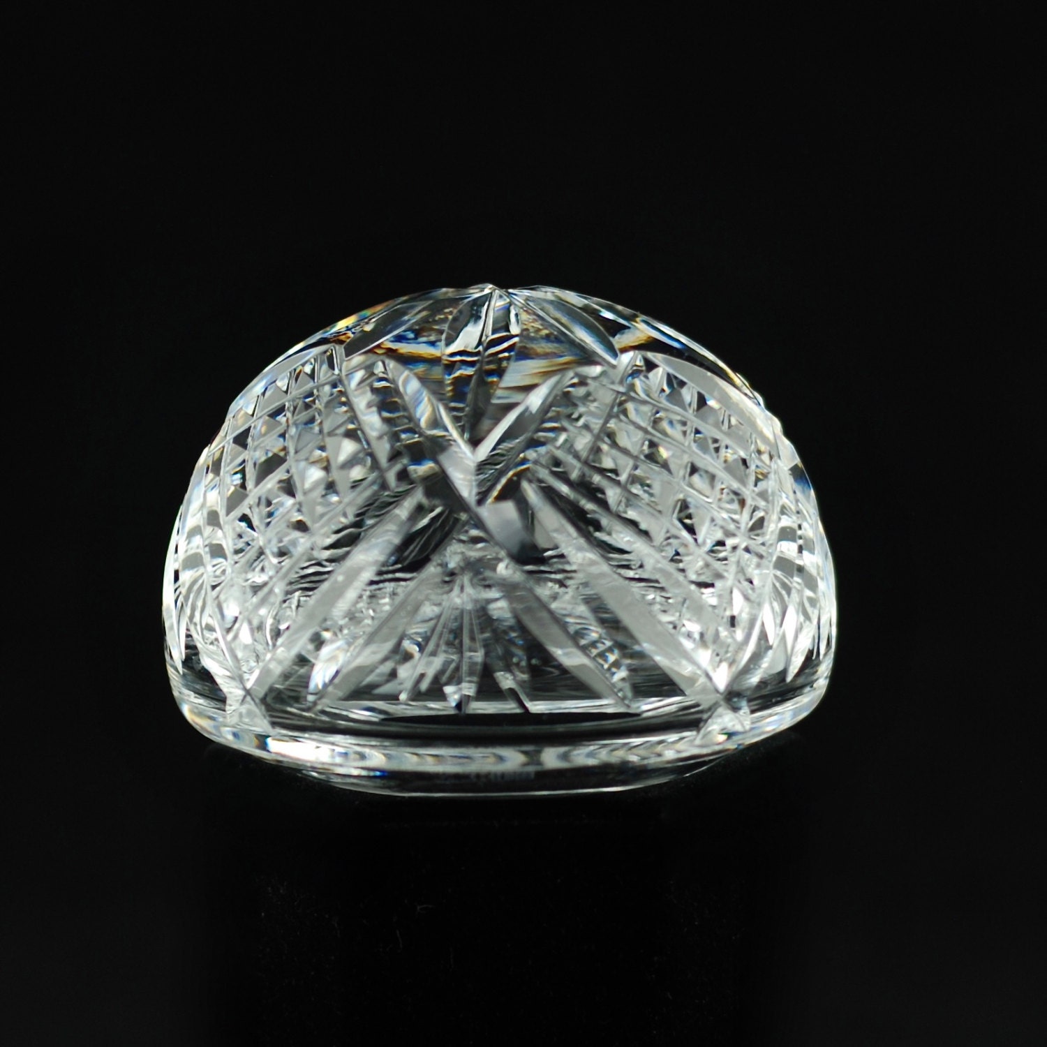 Vintage Waterford Crystal Domed Paperweight