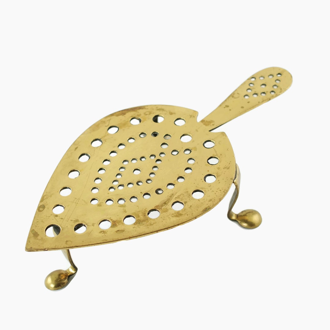 Vintage Brass Trivet Stand With Cabriole Legs and Rounded Feet Etsy