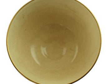 ヴィンテージ日本の清水焼陶器茶わん抹茶ボウル茶碗、井上春峰作、緑金