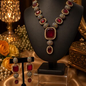 Turkish Stone Necklace Set