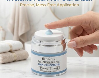 GHK-CU + SNAP-8 Dual Peptide Copper Glow Face Cream + Derma Roller