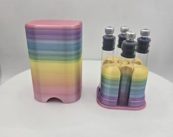 3mL Cartridge  Reconstitution Station & Purge Tower for Peptide Injection Pens| Snap-Lock Lid Holder