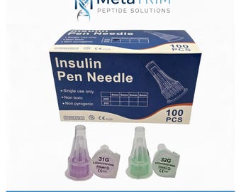 Insulin Pen Needles | 31G x 6mm, 32G x 4mm | 100 Count Box