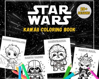 Star Wars Kawaii Coloring Book: Chibi Characters (Printable PDF)