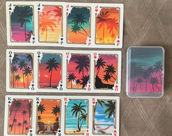 Beach Illustrated Playing Cards · 54 Card Deck