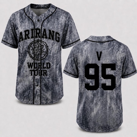 Personalized BT Arirang World Tour 2026 Baseball Jersey, Personalized Kpop Army Concert Shirt, Bangtan Fan Merch Outfit Gifts